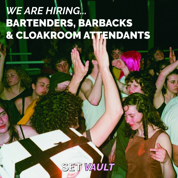LOOKING FOR BARTENDERS, BARBACKS, AND CLOAKROOM ASSISTANTS