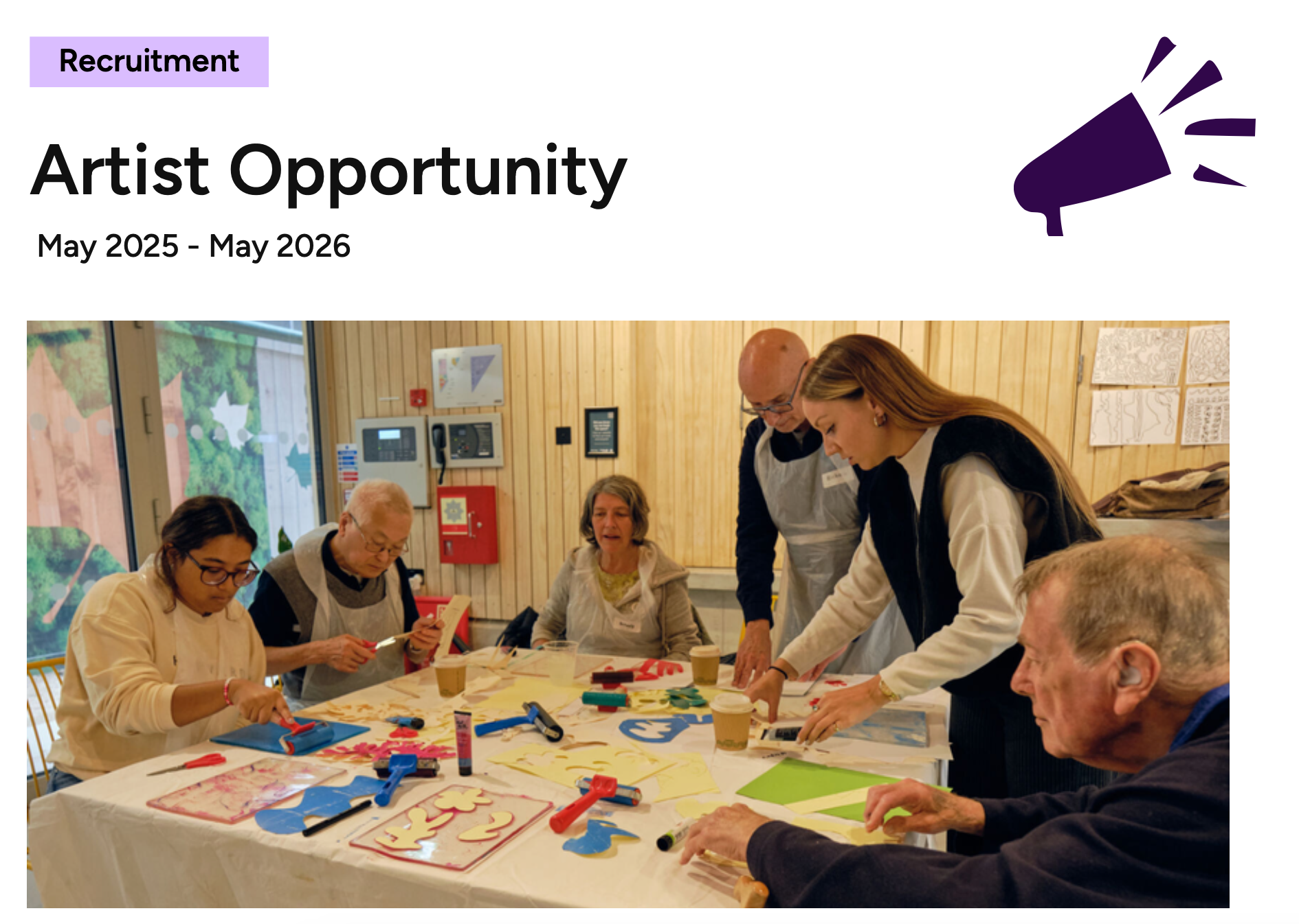 Artist Opportunity with Arts for Dementia