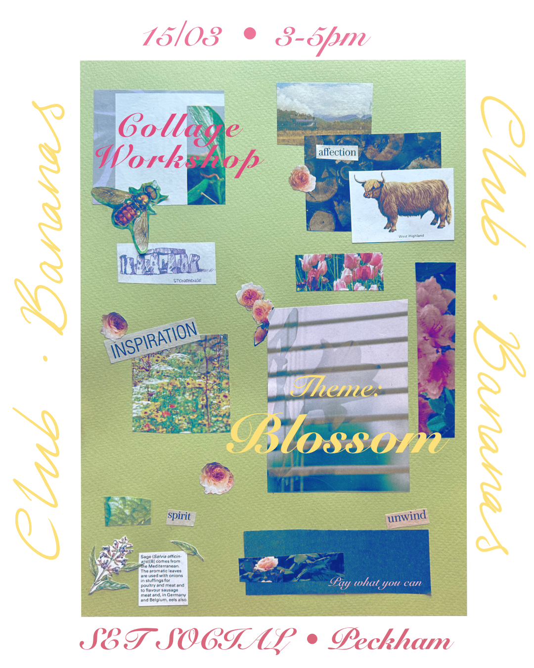 Club Bananas: Blossom Collage Workshop
