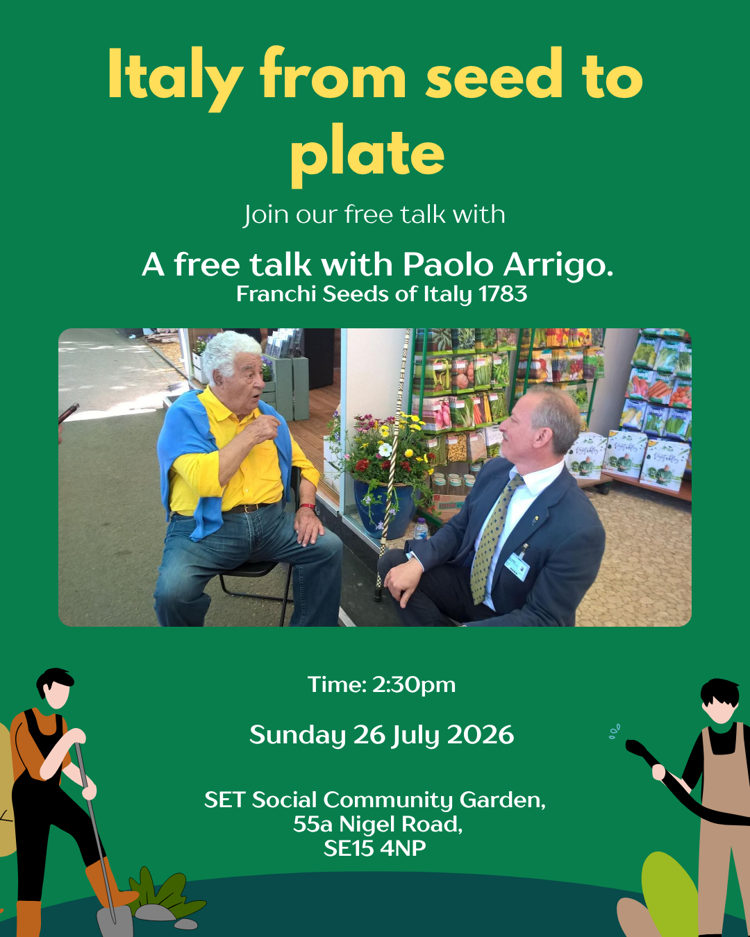 'Italy from Seed to Plate': A Talk with Paolo Arrigo