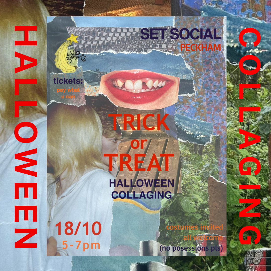 Club Bananas Collaging: Halloween Edition